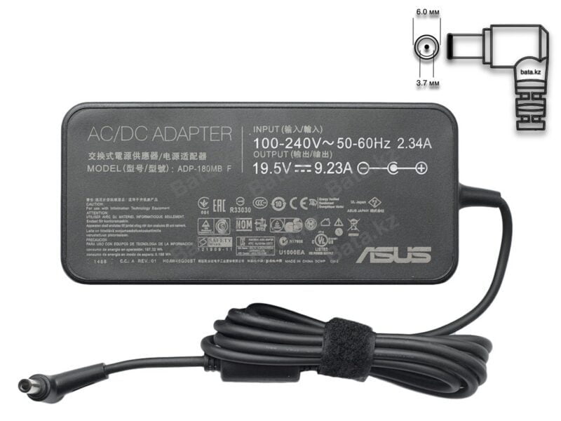Блок питания для ноутбука Asus 180W 6.0*3.7 Slim V1 - 2