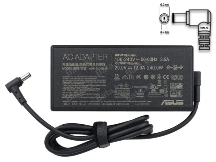 Блок питания для ноутбука Asus 240W 6.0*3.7 Slim - 4
