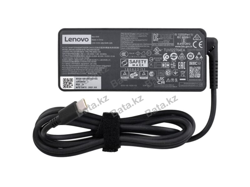Блок питания для ноутбука Lenovo 65W USB-C - 1